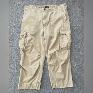 VTG Polo Jeans Co Ralph Lauren Cargo Pants Mens 38x30 (~26.5) Khaki Y2K Utility